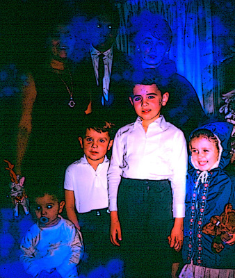 Roberto with brothers in 1963