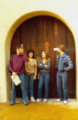 Roberto with Maureen, Lucia, and Claudio in Napa Valley, California